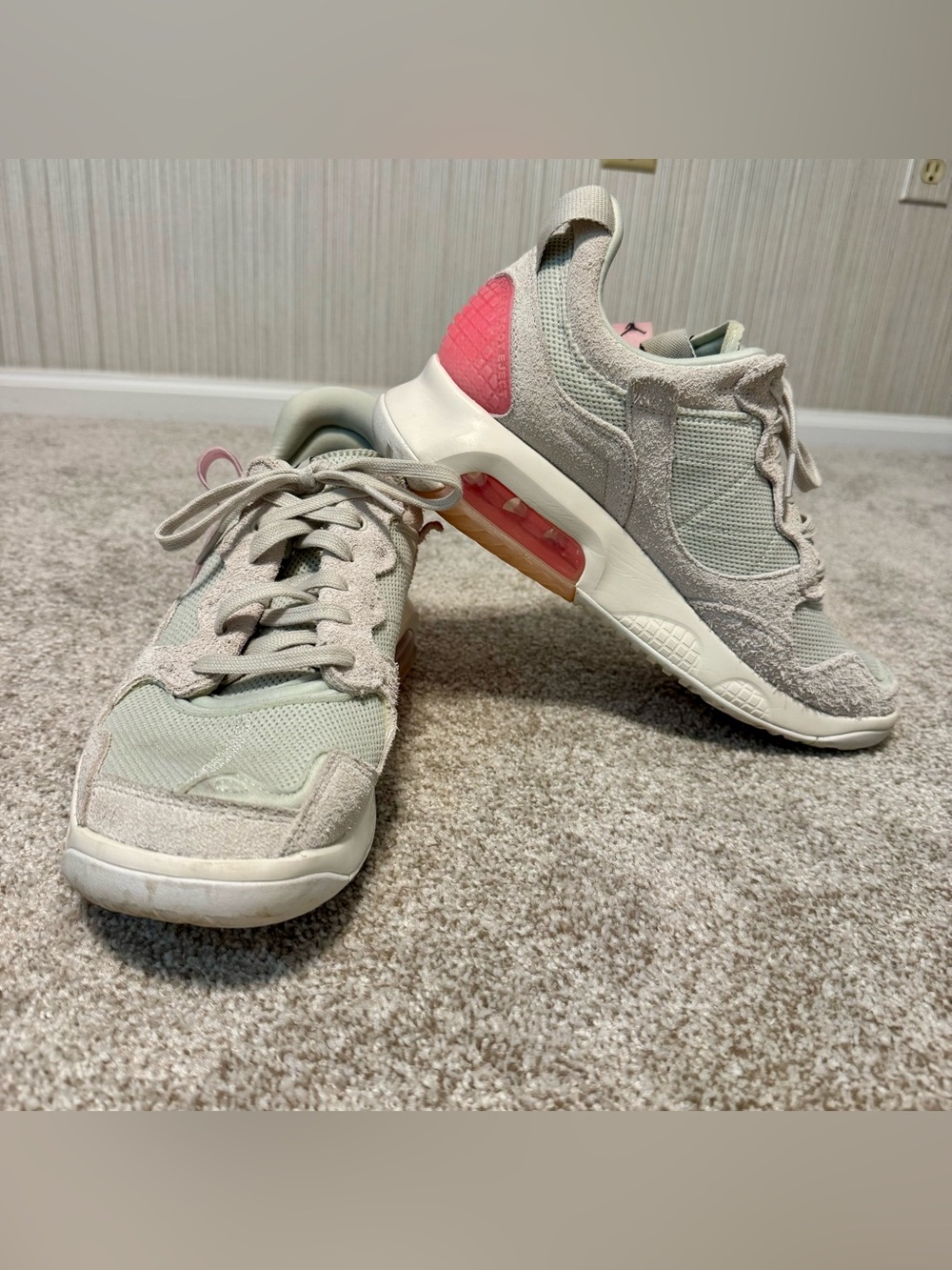 Jordan MA2 sneakers in the 'Light Bone Sunset Pulse' Women’s Size 12